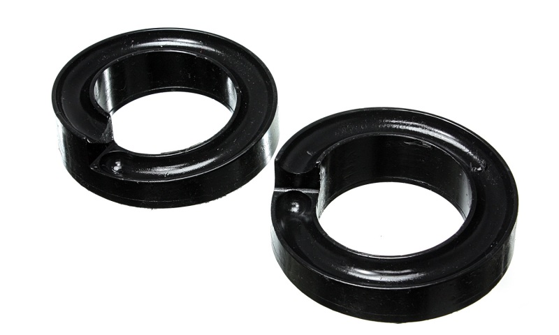 Ford F-250 SD Coil Spring Isolator Set - Front - Energy Suspension - Hyper-Flex - Black - `05-`07